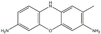 10H-Phenoxazine-3,7-diamine,2-methyl-(9CI) Structure