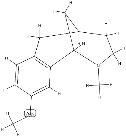 1,5-Methano-2-benzazocine,1,2,3,4,5,6-hexahydro-9-methoxy-2-methyl-(9CI) Struktur