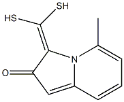 3-Indolizinecarbodithioicacid,2-hydroxy-5-methyl-(9CI) Struktur