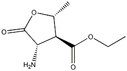 D-Arabinonic acid, 2-amino-2,3,5-trideoxy-3-(ethoxycarbonyl)-, gamma-lactone (9CI) Struktur