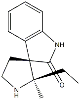 Spiro[3H-indole-3,3-pyrrolidin]-2(1H)-one, 2-ethyl-2-methyl-, (2R,3S)-rel- (9CI) Structure