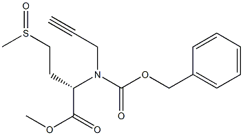 (2S)-甲基 2-(((苄氧基)羰基)(丙-2-炔-1-基)氨基)-4-(甲基亚磺酰基)丁酯, 792948-19-7, 结构式