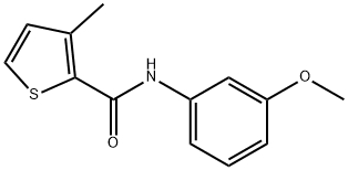 N-(3-Methoxyphenyl)-3-methyl-2-thiophenecarboxamide 结构式