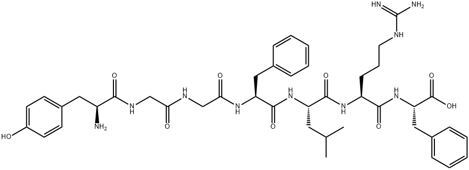 enkephalin-Leu, Arg(6)-Phe(7)-, 79358-92-2, 结构式