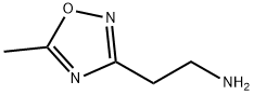 2-(5-メチル-1,2,4-オキサジアゾール-3-イル)エタンアミン 化学構造式