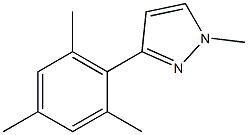 1H-Pyrazole,1-methyl-3-(2,4,6-trimethylphenyl)-(9CI) Structure
