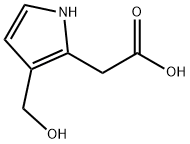 3-(Hydroxymethyl)-1H-pyrrole-2-acetic acid Struktur