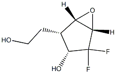 6-Oxabicyclo[3.1.0]hexane-2-ethanol,4,4-difluoro-3-hydroxy-,[1S-(1-alpha-,2-bta-,3-bta-,5-alpha-)]-(9CI) 化学構造式