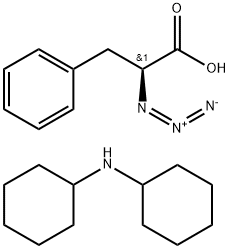 (S)-2-アジド-3-フェニルプロピオン酸 (ジシクロヘキシルアンモニウム)塩 化学構造式