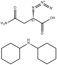 (S)-4-氨基-2-叠氮-4-氧代丁酸二环己基铵盐, 79410-49-4, 结构式