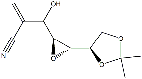 D-gulo-Heptononitrile, 4,5-anhydro-2-deoxy-2-methylene-6,7-O-(1-methylethylidene)- (9CI) Struktur