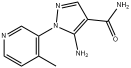 1H-Pyrazole-4-carboxamide,5-amino-1-(4-methyl-3-pyridinyl)-(9CI),794569-05-4,结构式