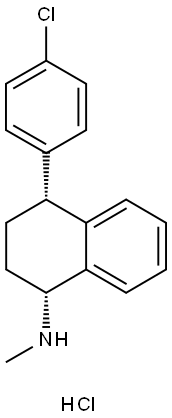 (1R,4R)-Sertraline 4-Chlorophenyl IMpurity HCl 化学構造式