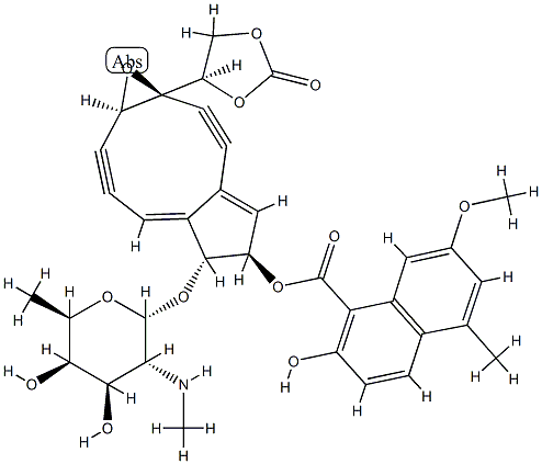 新制癌菌素发色团A, 79633-18-4, 结构式