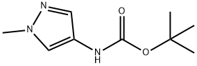 Carbamic acid, N-?(1-?methyl-?1H-?pyrazol-?4-?yl)?-?, 1,?1-?dimethylethyl ester Struktur