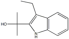 1H-Indole-2-methanol,3-ethyl-alpha,alpha-dimethyl-(9CI) Structure