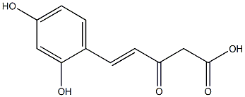 4-Pentenoicacid,5-(2,4-dihydroxyphenyl)-3-oxo-(4CI) Structure