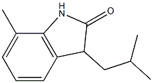 2H-Indol-2-one,1,3-dihydro-7-methyl-3-(2-methylpropyl)-(9CI) Structure