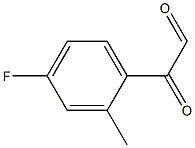 Benzeneacetaldehyde, 4-fluoro-2-methyl-α-oxo- Struktur