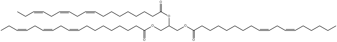 rac-1-Linoleoyl-2,3-dilinolenoylglycerol Structure