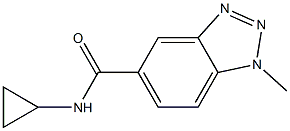 1H-Benzotriazole-5-carboxamide,N-cyclopropyl-1-methyl-(9CI) Struktur
