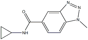 1H-Benzotriazole-5-carboxamide,N-cyclopropyl-1-methyl-(9CI) Structure