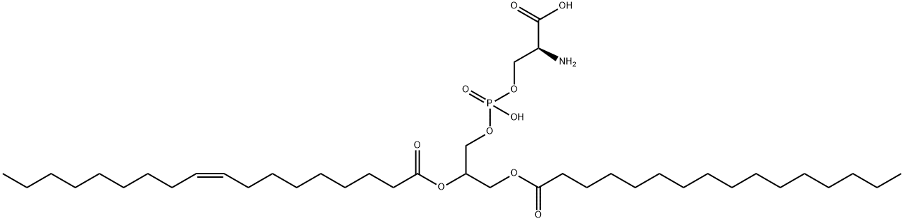 1-Palmitoyl-2-oleoylphospatidylserine Struktur