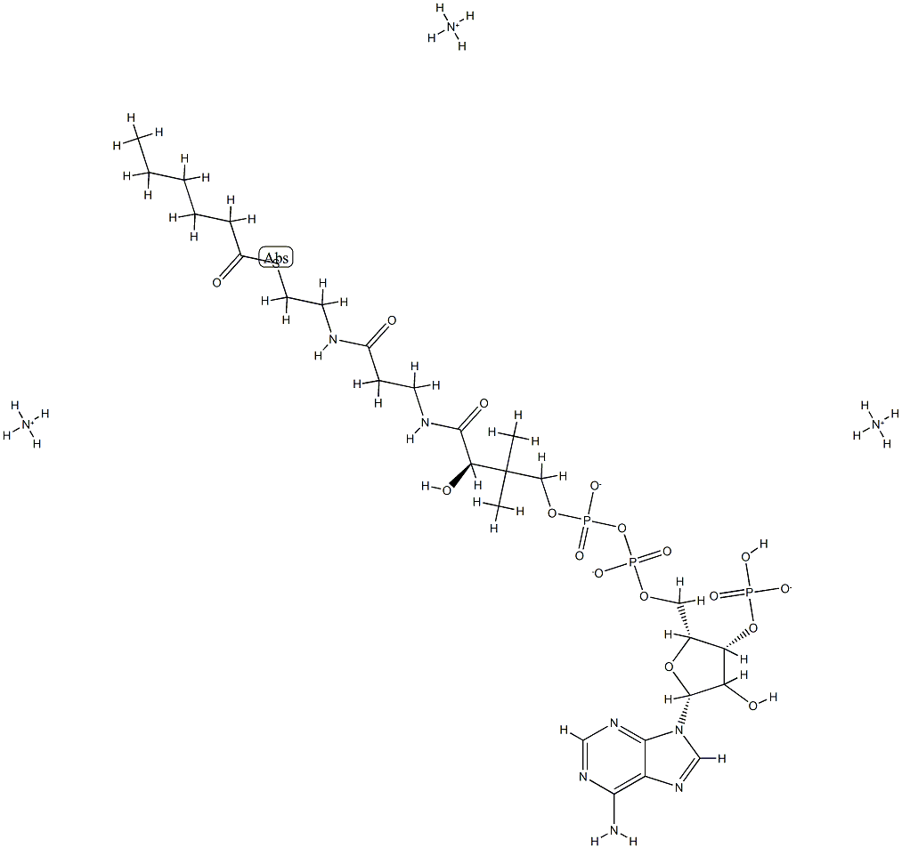 hexanoyl CoenzyMe A (aMMoniuM salt) Structure