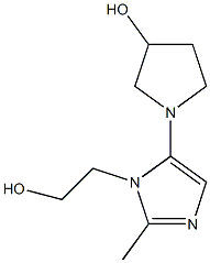 1H-Imidazole-1-ethanol,5-(3-hydroxy-1-pyrrolidinyl)-2-methyl-(9CI) Structure