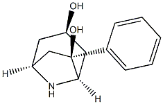 8-Azabicyclo[3.2.1]octane-3,6-diol, 6-phenyl-, (1R,3S,5S,6R)-rel- (9CI),799815-14-8,结构式