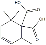 3-Cyclohexene-1,1-dicarboxylicacid,2,6,6-trimethyl-(9CI) Structure