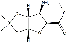 alpha-D-Xylofuranuronicacid,3-amino-3-deoxy-1,2-O-(1-methylethylidene)-,methylester(9CI) Struktur