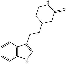 4-(2-(3-indoyl)ethyl)-2-piperdinone Struktur