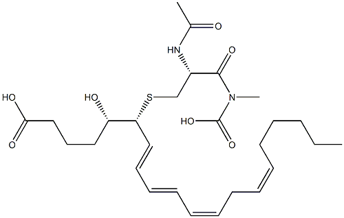 N-acetylleukotriene D4 Structure