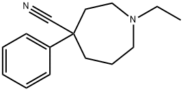 1H-Azepine-4-carbonitrile,1-ethylhexahydro-4-phenyl-(8CI) Structure