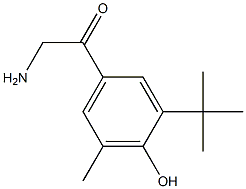 Acetophenone, 2-amino-3-tert-butyl-4-hydroxy-5-methyl- (8CI) Struktur
