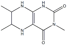Lumazine, 5,6,7,8-tetrahydro-3,6,7-trimethyl- (8CI) Struktur