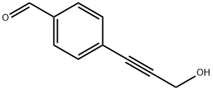 4-(3-ヒドロキシ-1-プロピン-1-イル)ベンズアルデヒド 化学構造式