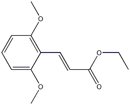 (E)-ethyl 3-(2,6-dimethoxyphenyl)acrylate Structure