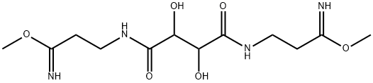 dimethyl-3,8-diaza-4,7-dioxo-5,6-dihydroxydecanbis(imidate) Structure