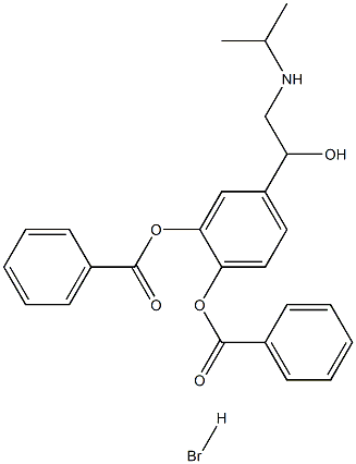3-O,4-O-dibenzoylisoproterenol Struktur