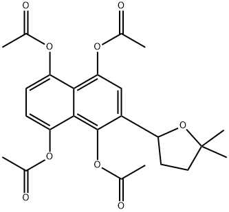 cycloalkannin leucoacetate Structure