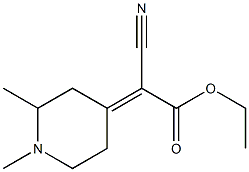 delta4,alpha-Piperidineacetic acid, alpha-cyano-1,2-dimethyl-, ethyl ester (8CI) Struktur