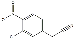 2-(3-chloro-4-nitrophenyl)acetonitrile Structure