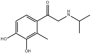 Acetophenone, 3,4-dihydroxy-2-(isopropylamino)-2-methyl- (8CI) Struktur
