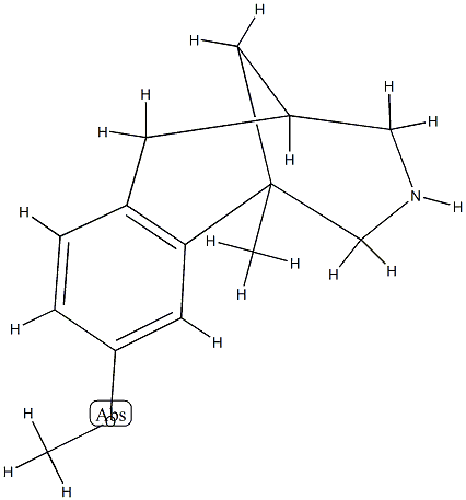 1,5-Methano-3-benzazocine,1,2,3,4,5,6-hexahydro-9-methoxy-1-methyl-(8CI) Structure