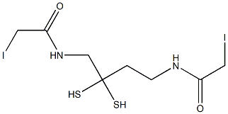 N,N-bis(alpha-iodoacetyl)-2,2'-dithiobis(ethylamine) Structure