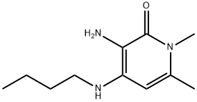 2(1H)-Pyridone,3-amino-4-(butylamino)-1,6-dimethyl-(8CI) Structure
