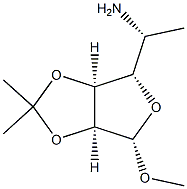 Talofuranoside, methyl 5-amino-5,6-dideoxy-2,3-O-isopropylidene-, alpha-D- (8CI) Structure