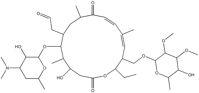 4'-dexydemycarosyltylosin Struktur